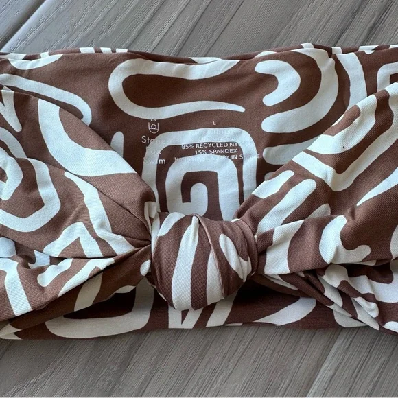 Stone Fox Swim Rawhide Swirl Bikini Top Bandeau - Picture 3 of 4